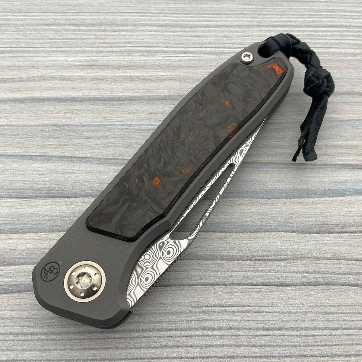 iMamba® Damasteel Non-Flipper with Dark Matter CF (PH Washers