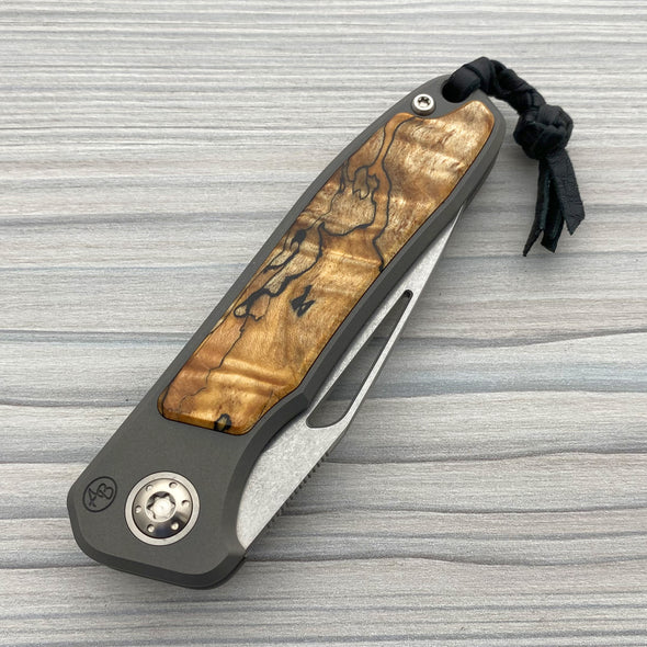 iMamba® Stonewashed Non-Flipper with Spalted Maple 24-247