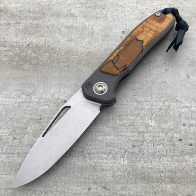 iMamba® Stonewashed Non-Flipper with Spalted Maple (Caged Bearings)