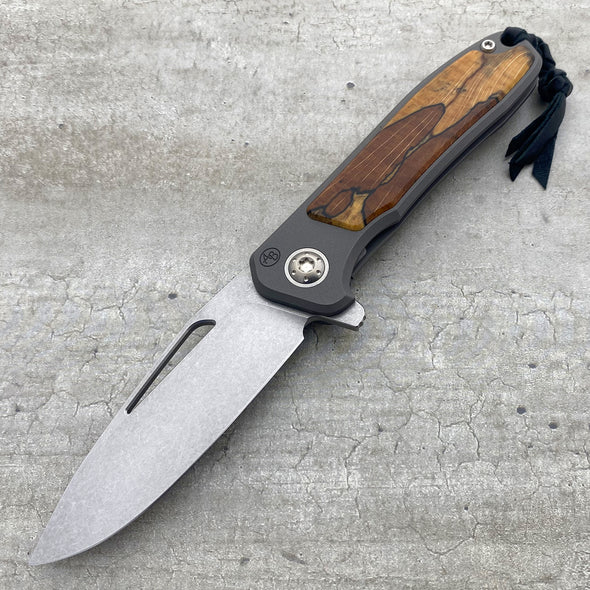 iMamba® Stonewashed Flipper with Spalted Maple (Caged Bearings)