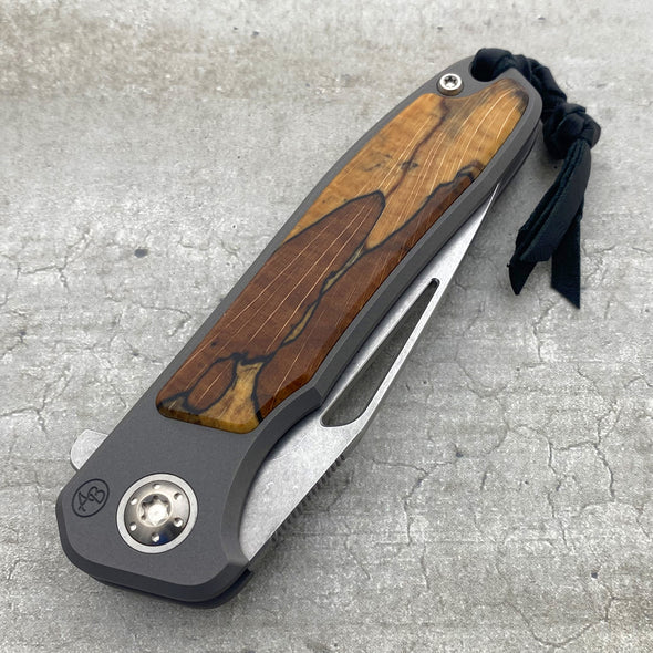 iMamba® Stonewashed Flipper with Spalted Maple (Caged Bearings)