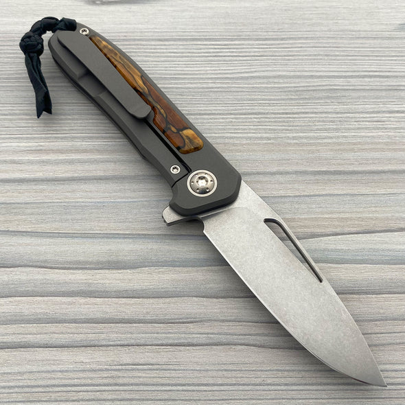 iMamba® Stonewashed Flipper with Spalted Maple (Caged Bearings)