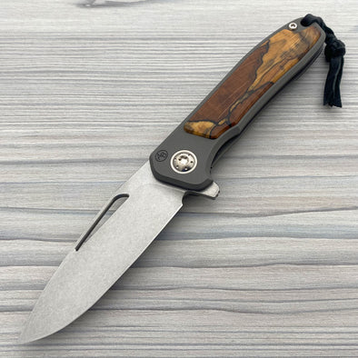 iMamba® Stonewashed Flipper with Spalted Maple (Caged Bearings)