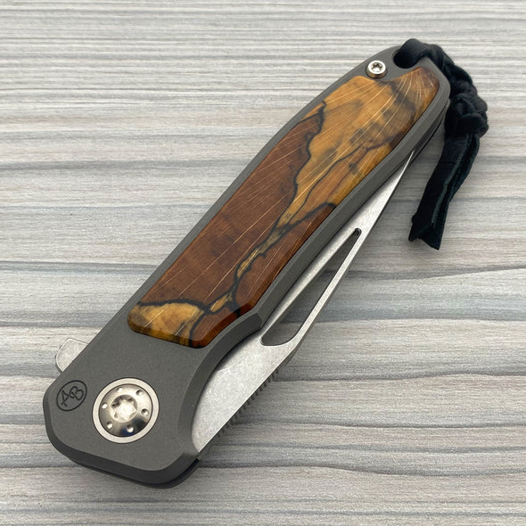 iMamba® Stonewashed Flipper with Spalted Maple (Caged Bearings)